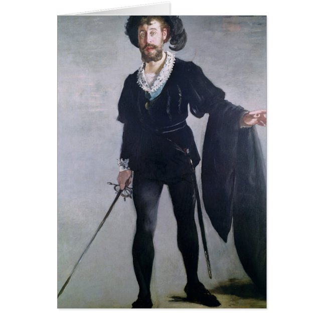 Manet | Jean Baptiste Faure as Hamlet, 1877 Hälsningskort (Framsidan)