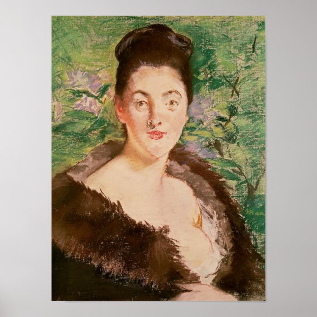 Manet | Kvinnor i en jackat i päls Poster (Framsidan)