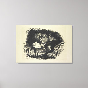 Manet Le Corbeau, 1875 Canvastryck