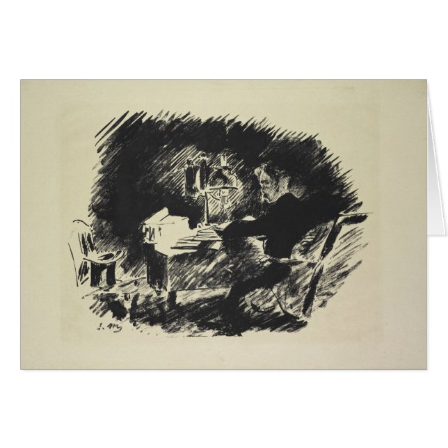 Manet | Le Corbeau 1875 Hälsningskort (Framsidan Horizontal)