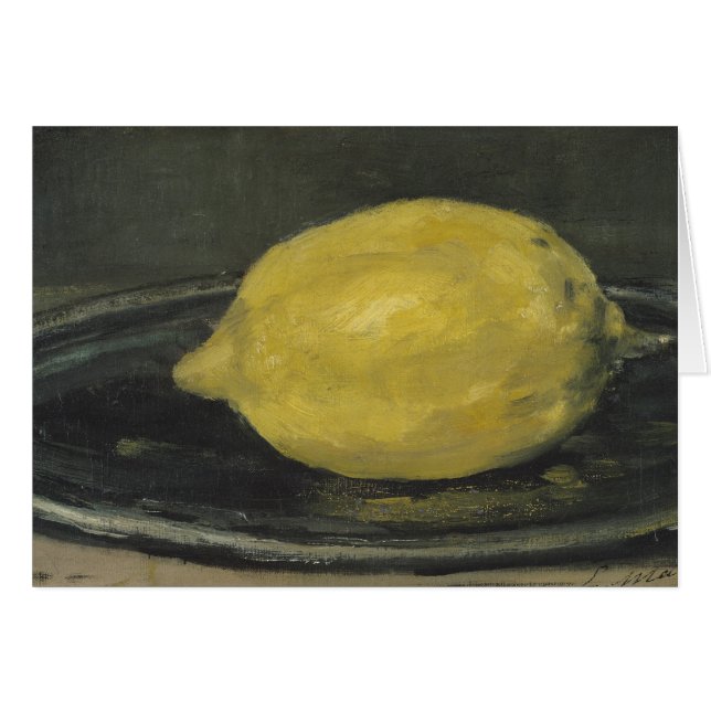 Manet | Lemon 1880 Hälsningskort (Framsidan Horizontal)