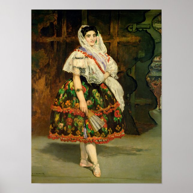 Manet | Lola de Valence, 1862 Poster (Framsidan)