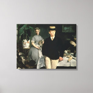 Manet Luncheon i studion, 1868 Canvastryck