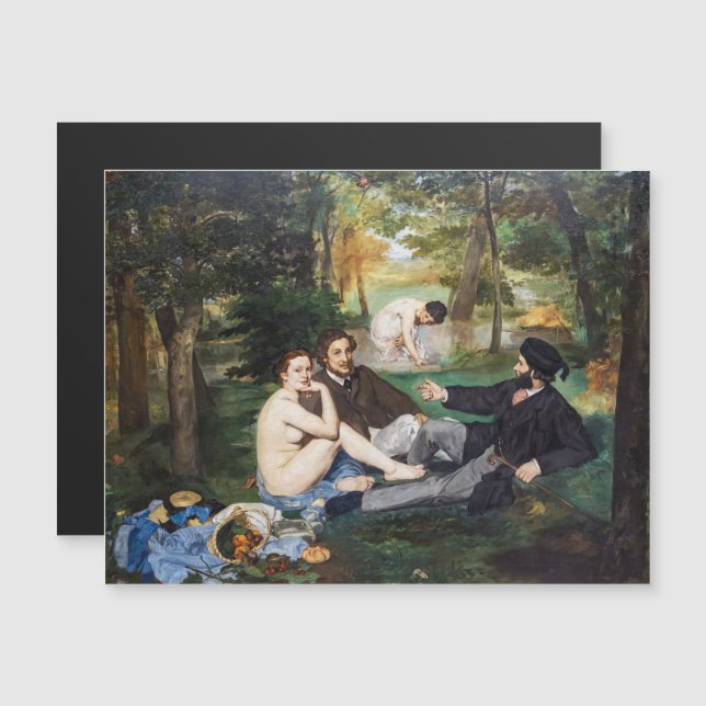 Manet - Luncheon on the Grass Magnetkort (Fram/baksida)