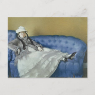 Manet   Madame Manet på Blue Soffa, 1874 Vykort