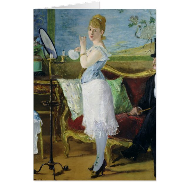Manet | Nana, 1877 Hälsningskort (Framsidan)