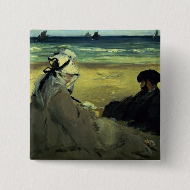 Manet | på stranden, 1873 knapp (Framsida)