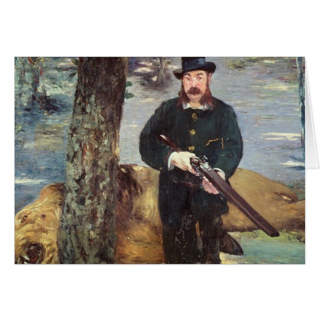 Manet | Pertuiset, Lejon Hunter, 1881 Hälsningskort (Framsidan Horizontal)