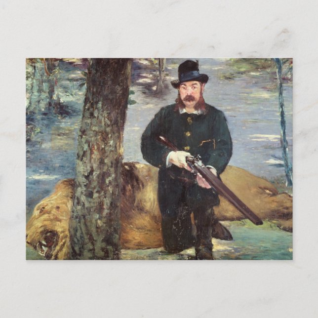 Manet | Pertuiset, Lejon Hunter, 1881 Vykort (Framsida)
