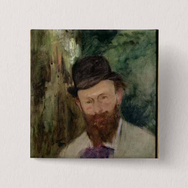 Manet | porträtt av Edouard Manet c.1880 Knapp (Framsida)