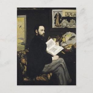 Manet   Porträtt i Emile Zola 1868 Vykort