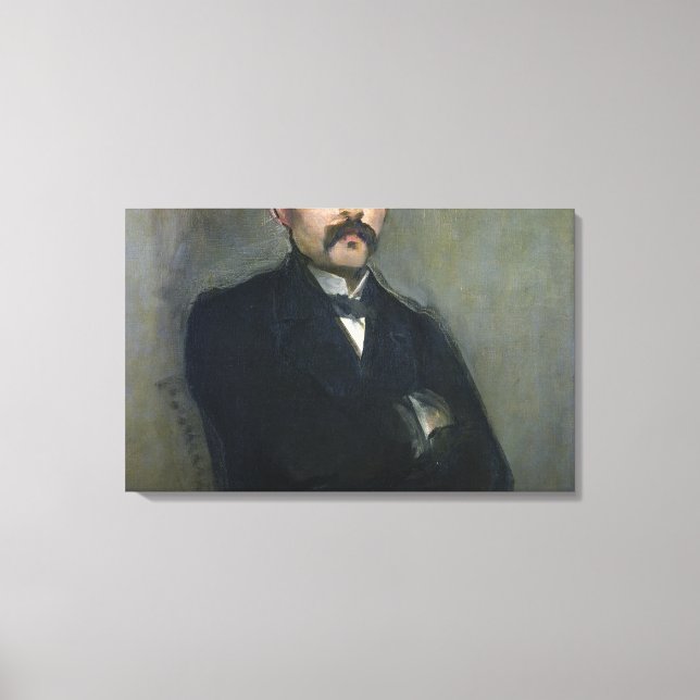 Manet | Porträtt i Georges Clemenceau, 1879 Canvastryck (Framsida)
