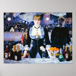 Manet Pub vid Poster av Folies Bergere