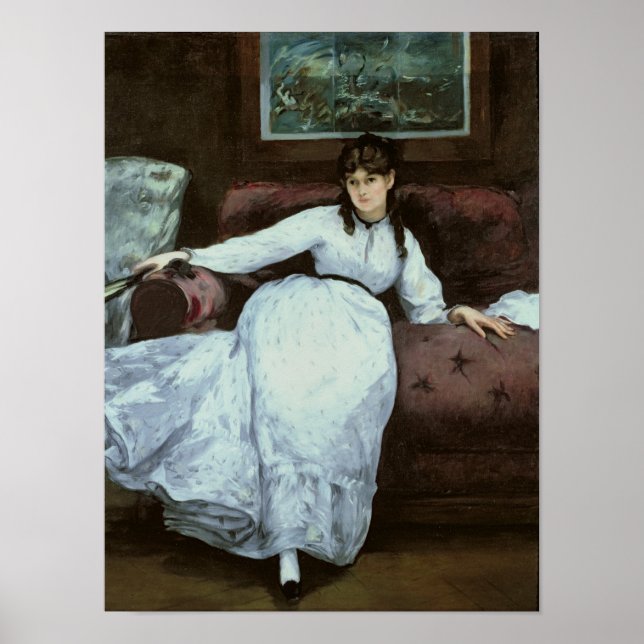 Manet | Resten porträtt, Berthe Morisot Poster (Framsidan)