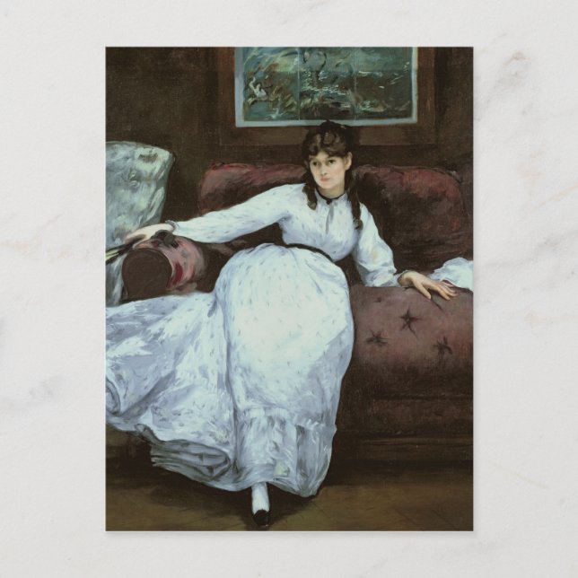 Manet | Resten porträtt, Berthe Morisot Vykort (Framsida)