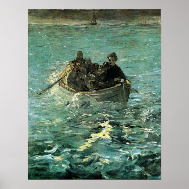 Manet - rymd av rochefort, 1880 poster (Framsidan)