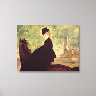 Manet skicklig ryttarinna, 1875 canvastryck