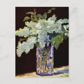 Manet still Life White Lilacs Vykort