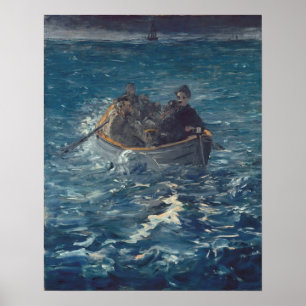Manet - Utrymme av rochefort Poster
