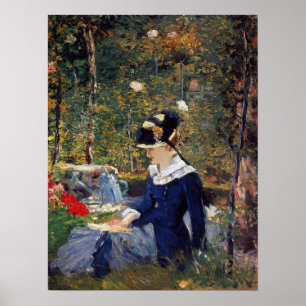 Manet - Young Woman in Garden, 1880 Poster