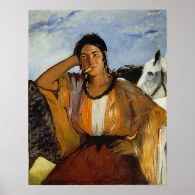 Manet - zigenare med cigaretter poster (Framsidan)