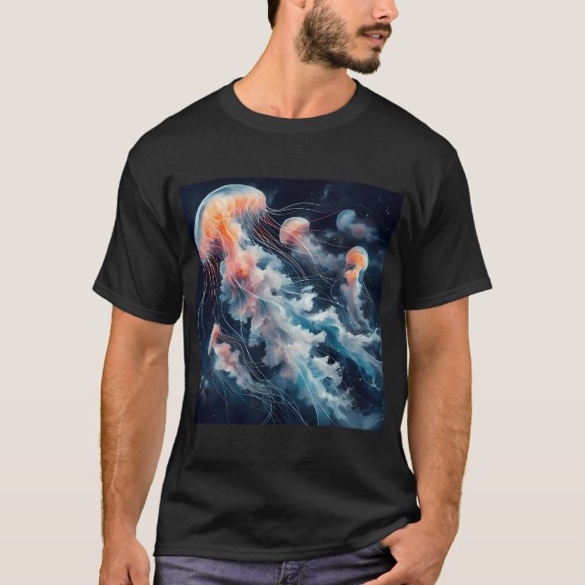 Maneter Akvarell T Shirt (Framsida)