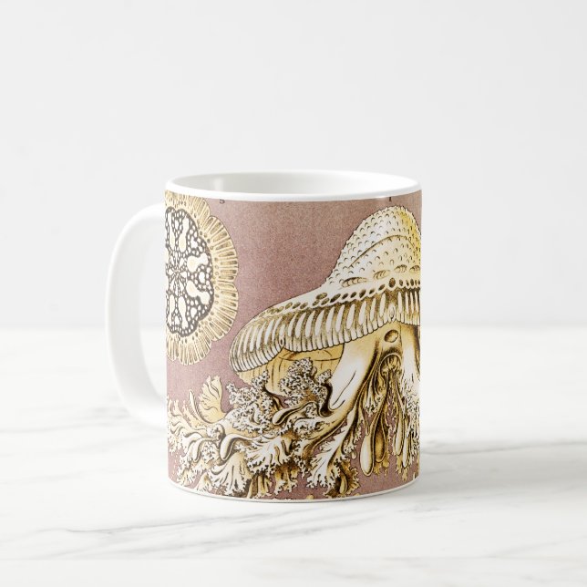 Maneter, Discomedusae av Ernst Haeckel Kaffemugg (Framsida vänster)