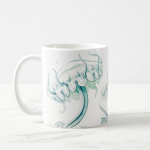 Maneter, Discomedusae av Ernst Haeckel Kaffemugg