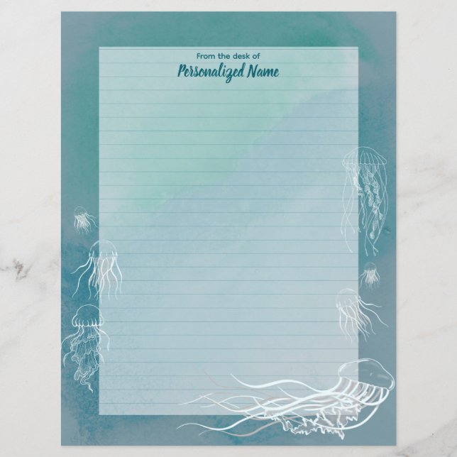 Maneter Jive Linjerade Pappersark (Framsida)