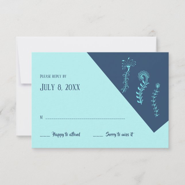 Maneter RSVP-kort OSA Kort (Framsida)