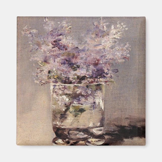 Manets Lilacs i ett glas - Magnet (Framsidan)