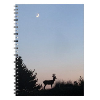 Måneuppgång Spiral Journal Anteckningsbok