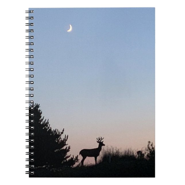 Måneuppgång Spiral Journal Anteckningsbok (Framsidan)