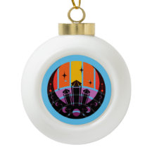 Månfas Ädelsten Stjärnor Solnedgång