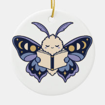 Månfas Moths Läsbok Prydnad