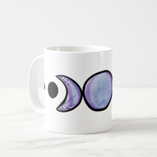 Månfaser MoonChild konst lila Kaffemugg