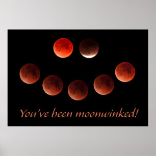 Månförmörkelse Mars 2026 Moonwinked Poster