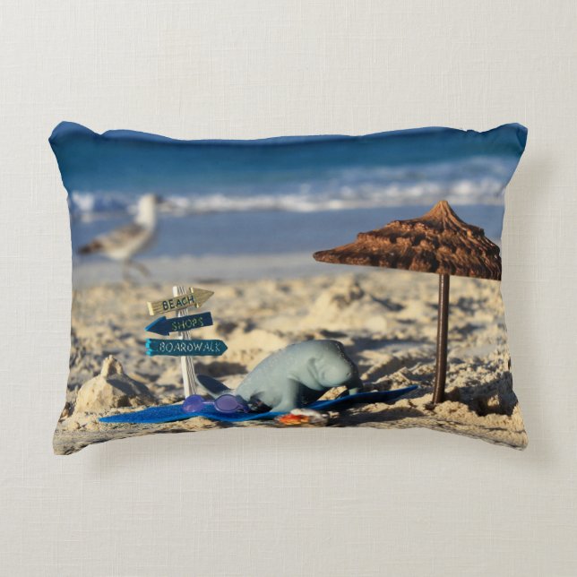 Manfred the Manatee Prydnadskudde (Framsidan)