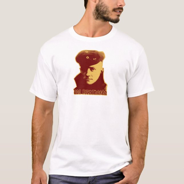 Manfred Von Richthofen - färg Tee Shirt (Framsida)