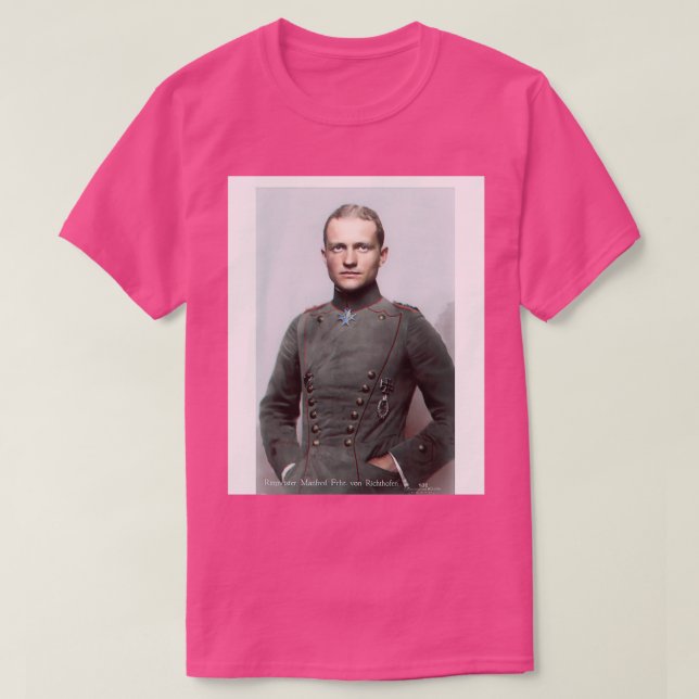 Manfred von Richthofen the Red Baron Graphic  T Shirt (Design framsida)