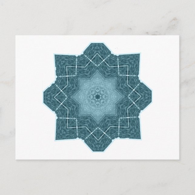 MÅNG- AQUA PEKAR VYKORT (Framsida)