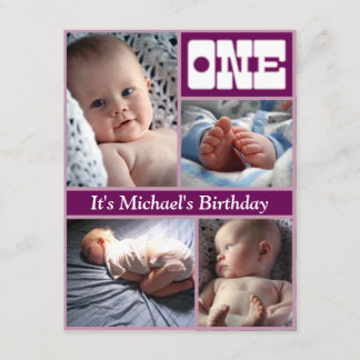 Mång- årliga lilor en födelsedagram inbjudningar