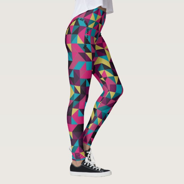 Mång--färg yogadamasker leggings (Höger)