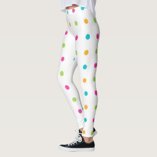 Mång--Färgad polka dots Leggings