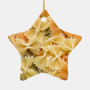 mång- färgad torkad pasta julgransprydnad keramik