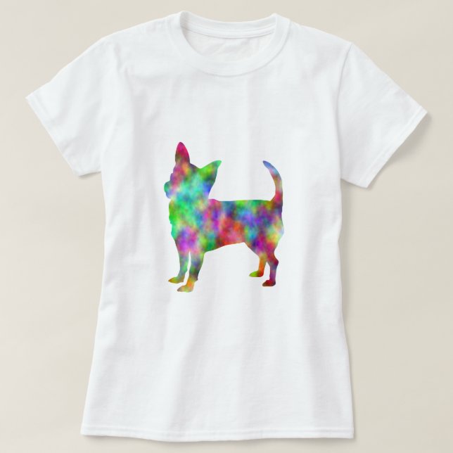Mång- färgChihuahuadräkt Tee (Design framsida)