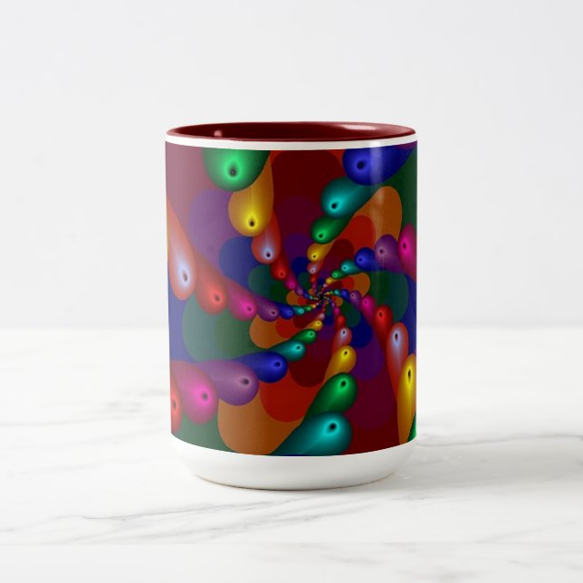 Mång- färgdesignmugg Två-Tonad mugg (Center)