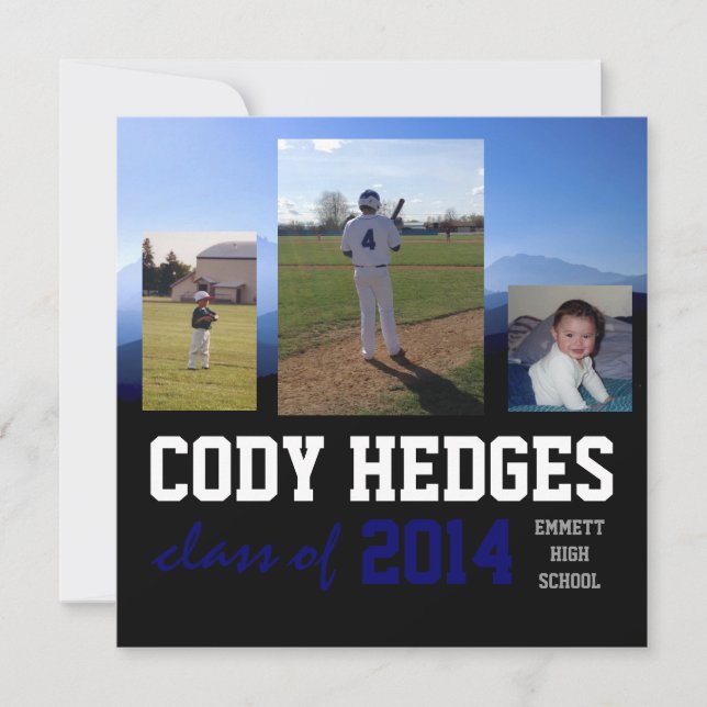 Mång--Foto studenteninbjudan Inbjudningar (Framsida)