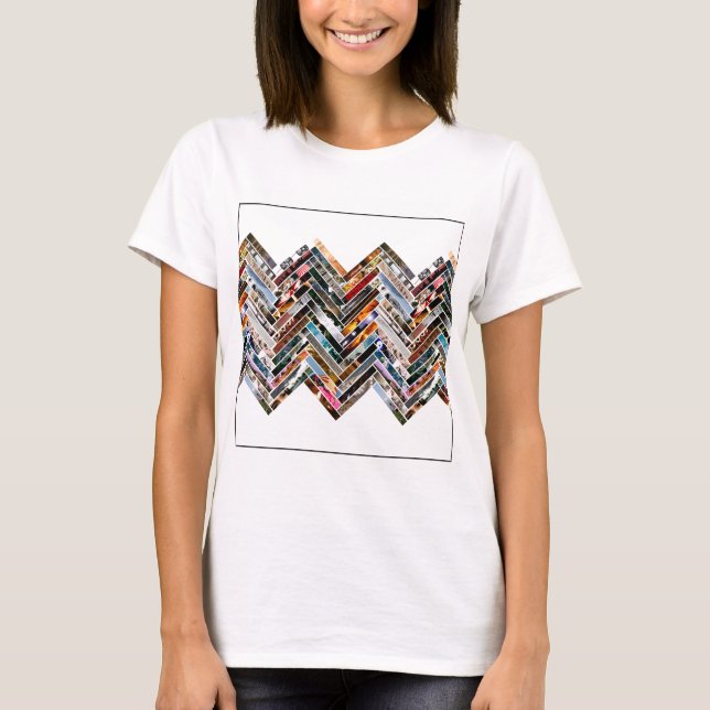 Mång- fotoCollage T-shirt (Framsida)