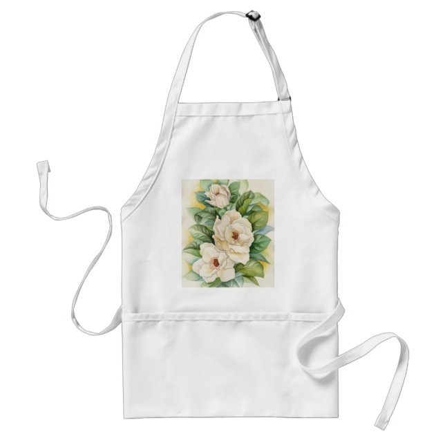 Mång- konst för Magnoliablommavattenfärg - Förkläde (Framsidan)